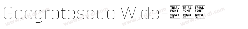 Geogrotesque Wide字体转换